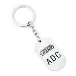 League of Legends Letter Logo ADC MID TOP SUP JUNGLE series keyring