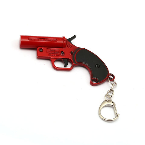 PUBG Red Flare Gun Keychain