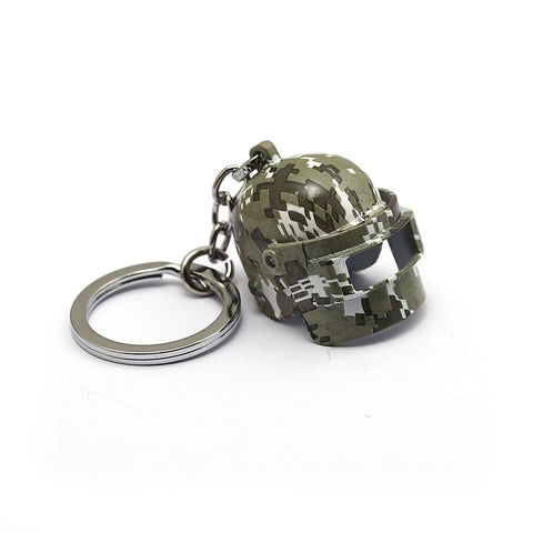 PUBG Camouflage 3D Level Military Movable Helmet Car Keyring
