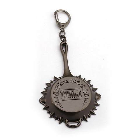 PUBG Keychain New 3D Saucepan Pendant Metal